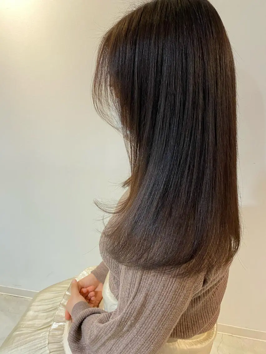 ロング カラー ブラウンカラー サイトウ アカネのヘアスタイル