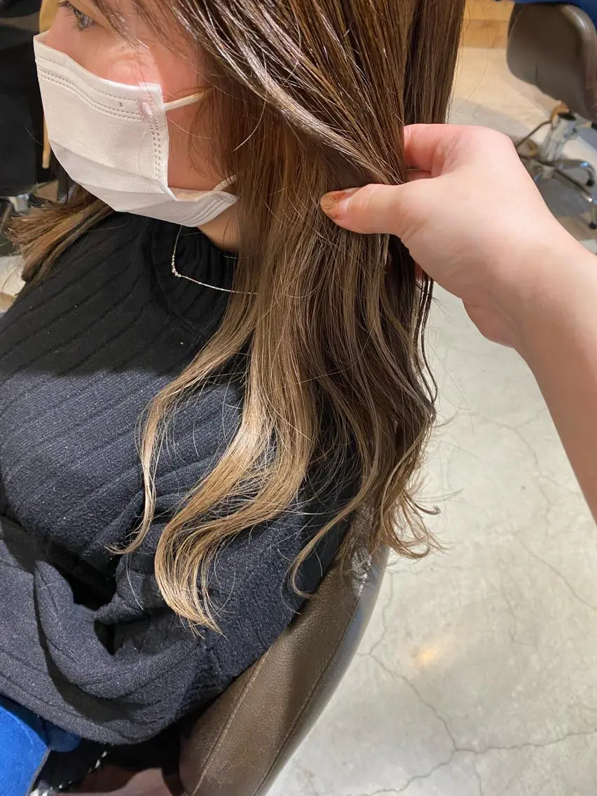 ロング ヘアカラー トリートメント diar／Saori 透明感カラー🤍のヘアスタイル