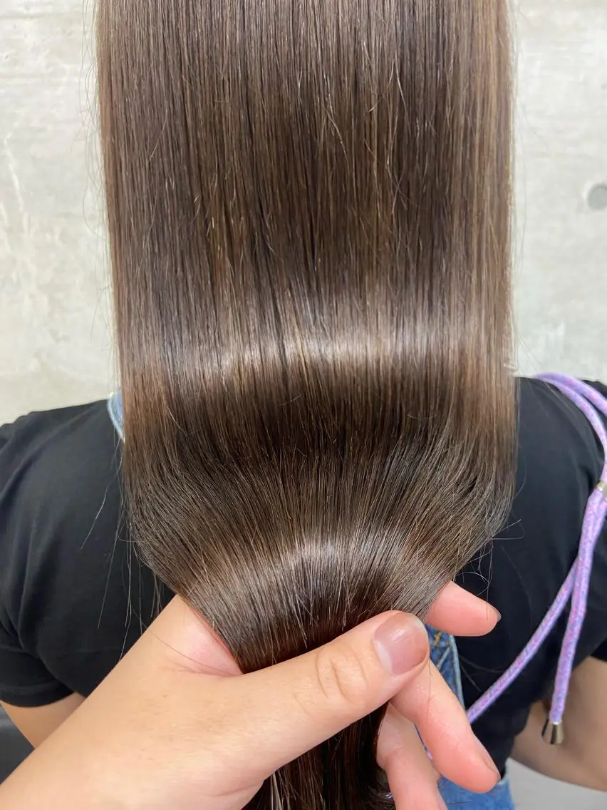 ロング ハイライト カット トリートメント ボブ/透明感カラー 🧸YUI❤️のヘアスタイル