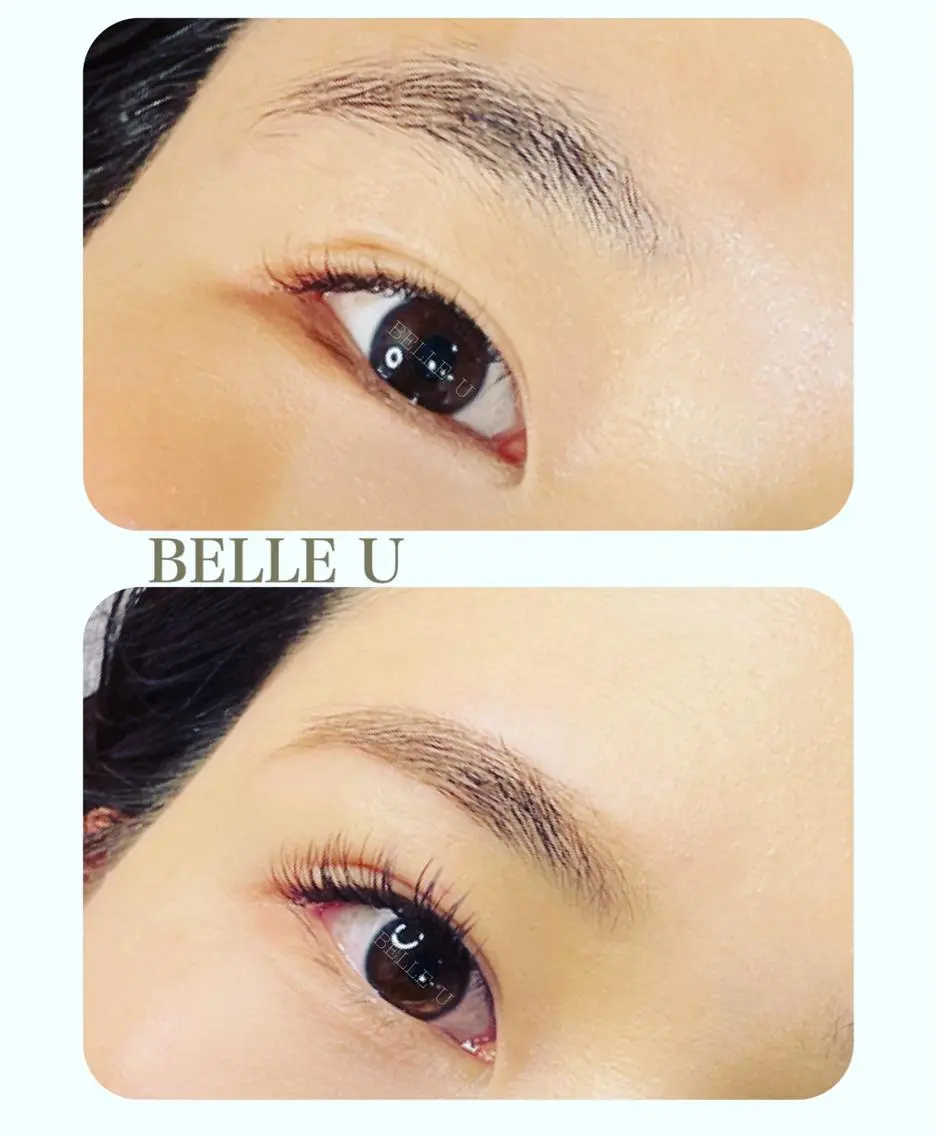 マツエク・マツパ アイブロウ 眉カラー カラーマツエク フラットラッシュ BELLE  U KONDOのマツエク・マツパデザイン