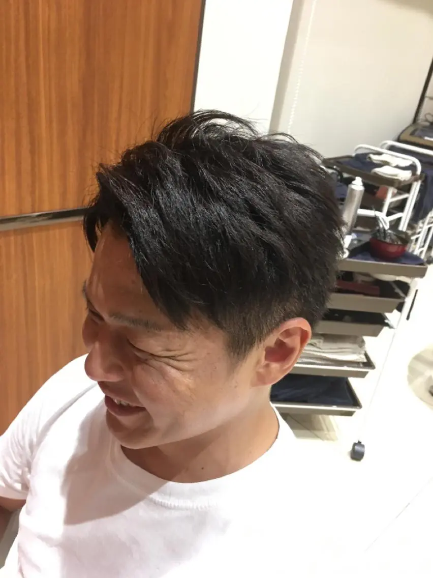 ショート メンズ 飛來 藤本のヘアスタイル