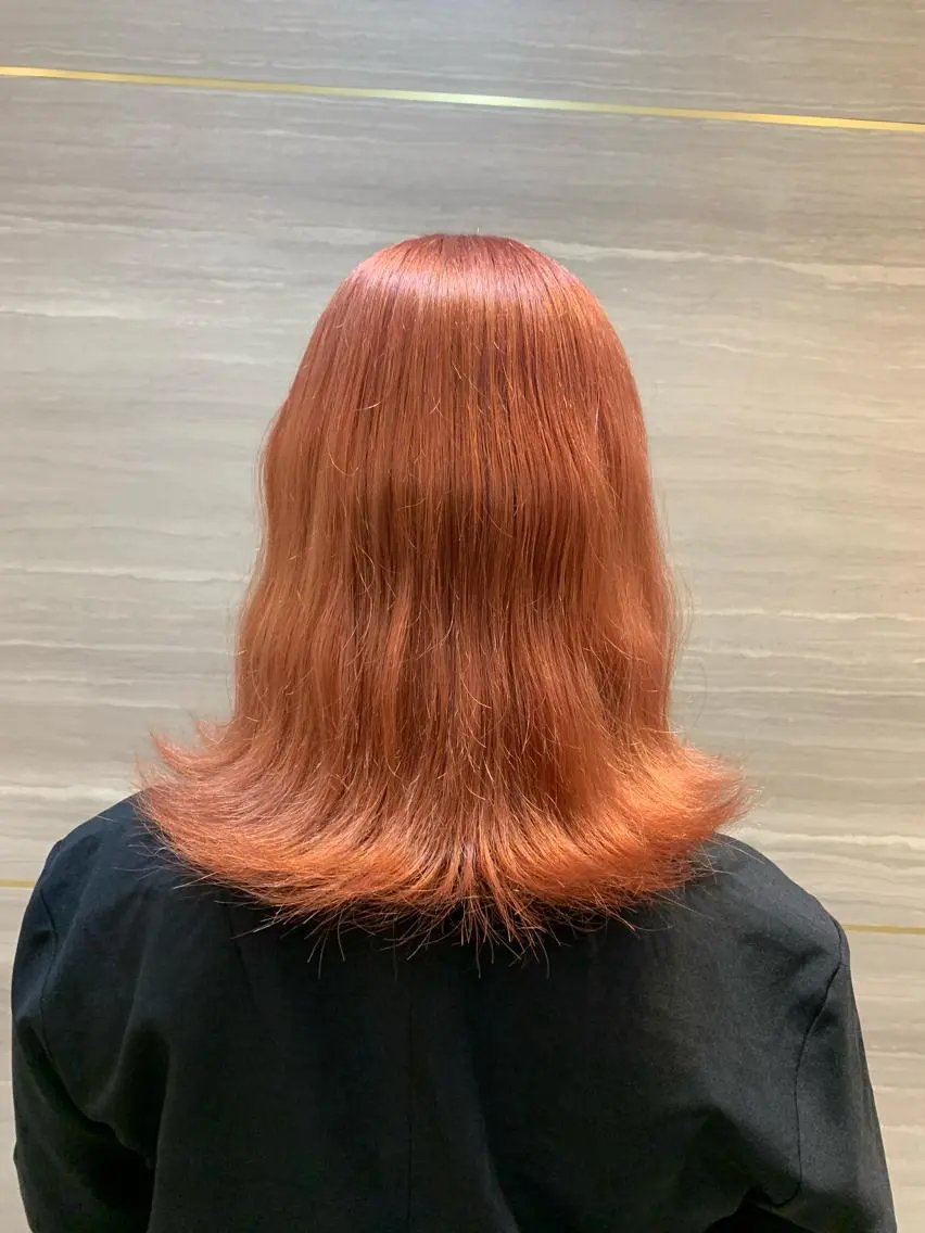 ミディアム カラー パーマ ヘアアレンジ メンズ キッズ ネイル マツエク・マツパ アイブロウ ヘアカラー トリートメント 🤍韓国風レイヤー/ 艶髪🤍鳥越美羽のヘアスタイル