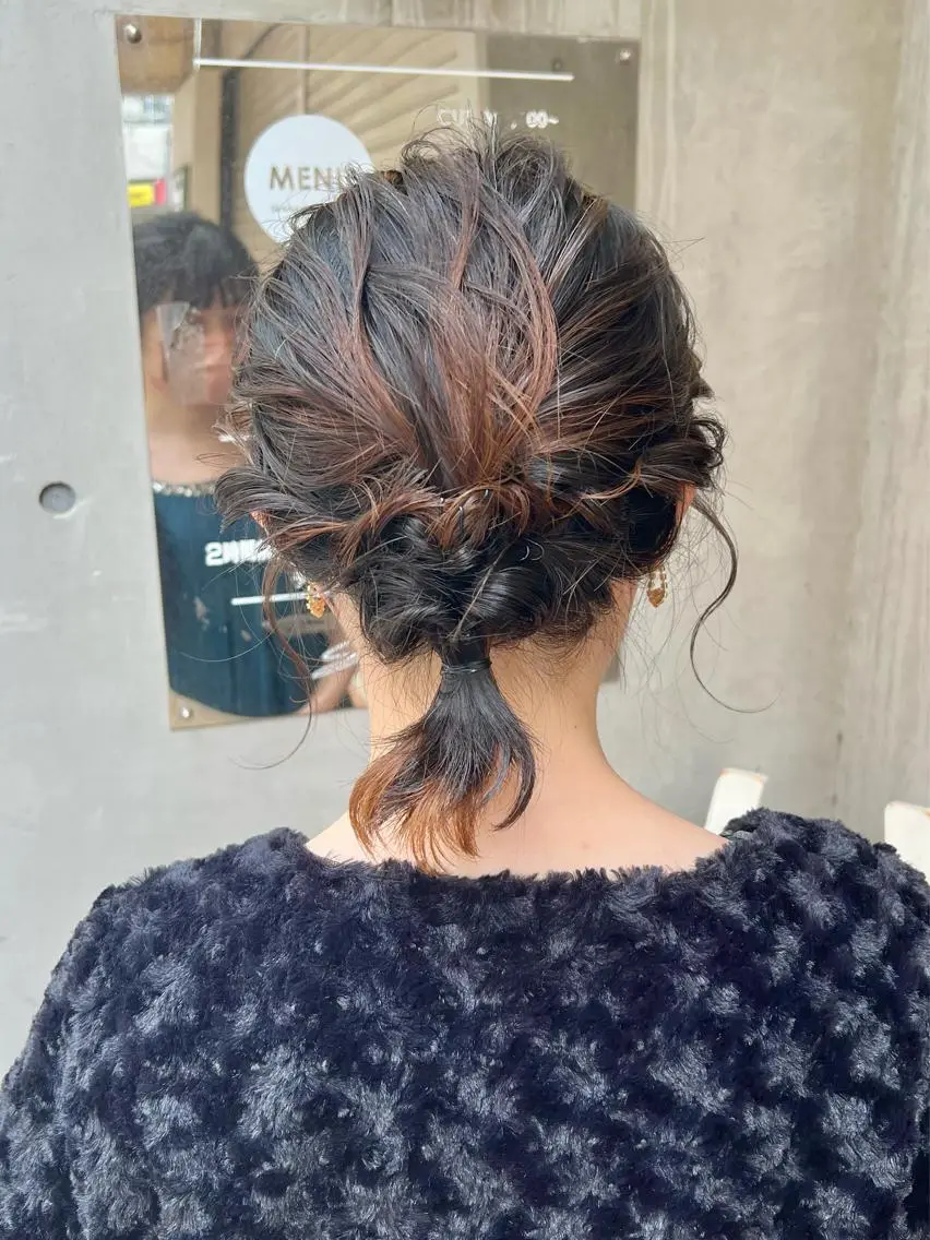 ミディアム カラー ヘアアレンジ 「sumi」 AMIのヘアスタイル