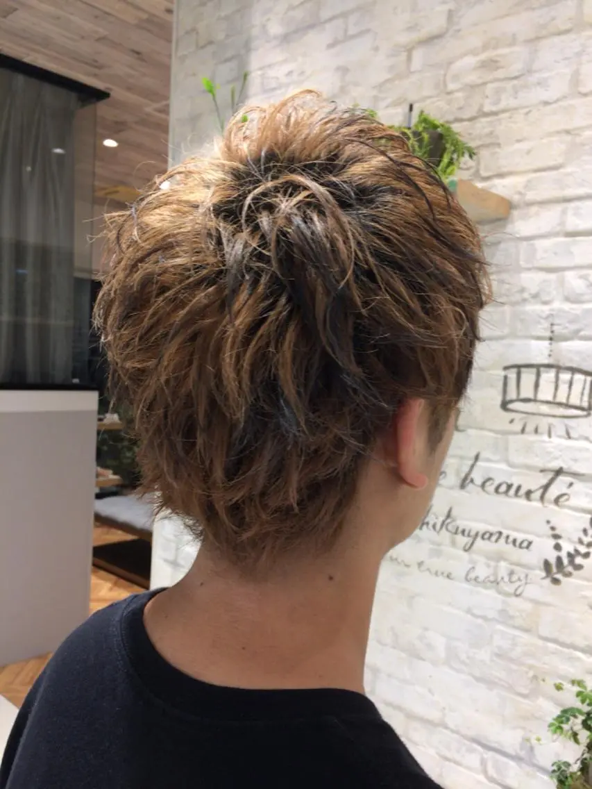 ショート メンズ Kobayashi ハイライト/ショートのヘアスタイル