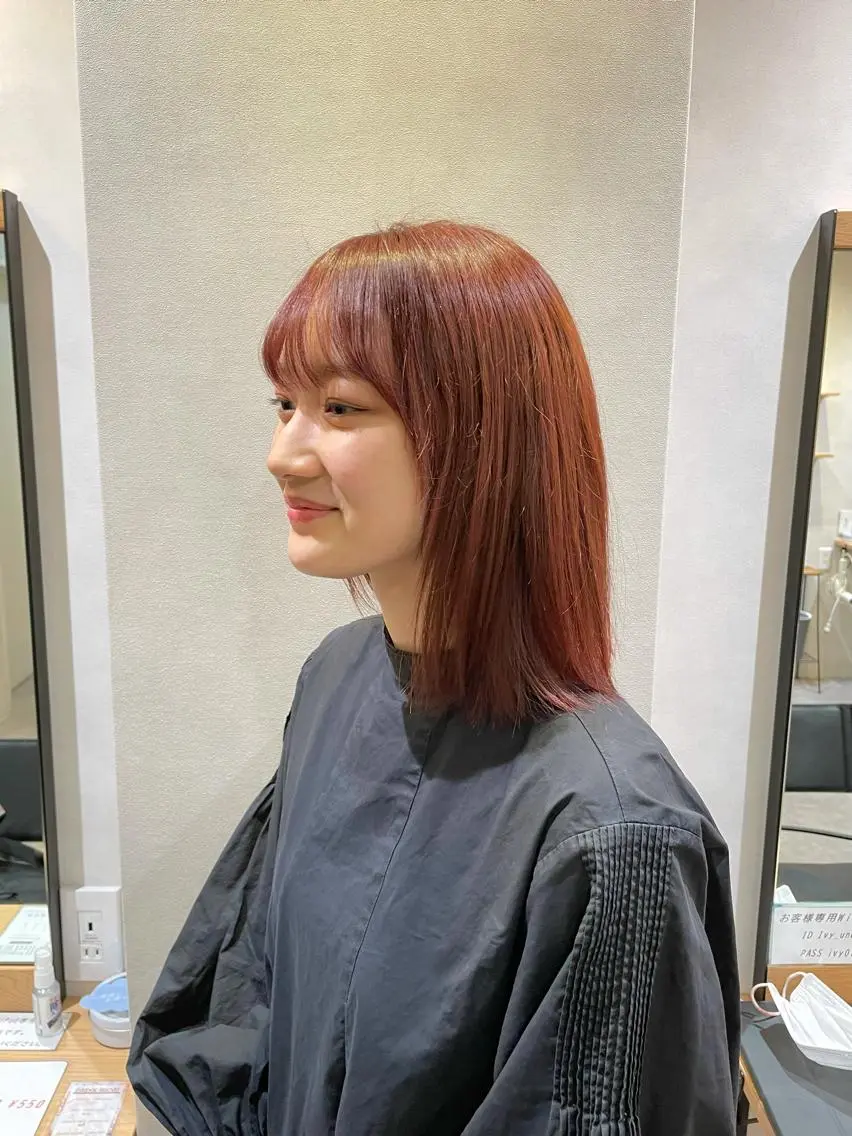 ミディアム カラー くがれいじ 梅田/ショート/ボブのヘアスタイル