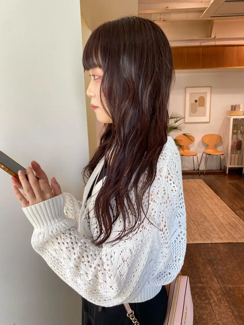 ロング カラー ブラウンカラー ラベンダーカラー ラベンダーピンク ピンクカラー ピンクブラウン レイヤー🌟艶カラー 🕊まやのヘアスタイル