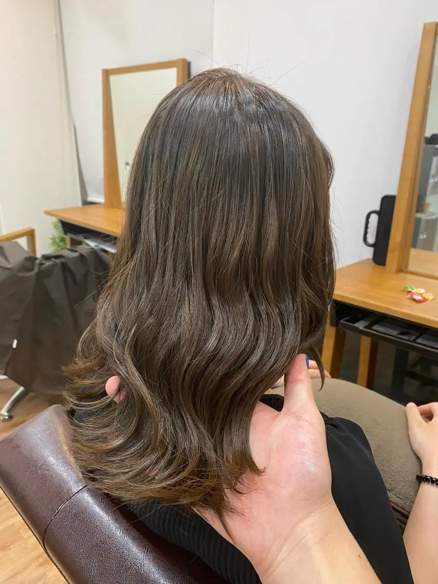 セミロング 髪質改善&縮毛矯正 カット/soyaのヘアスタイル