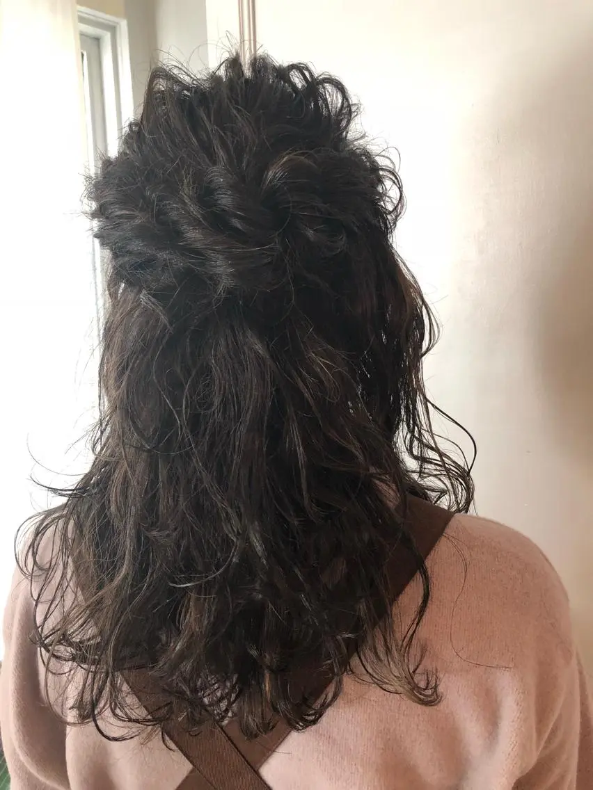 セミロング ヘアアレンジ レイヤーカット✂️ 横浜No1♡下鳥翔子のヘアスタイル