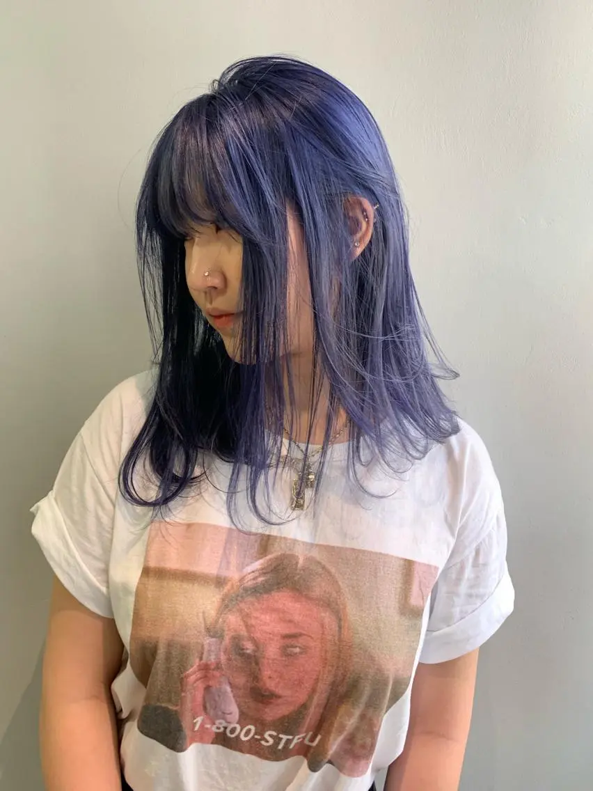 セミロング カラー カット ヘアカラー トリートメント ヘアセット 怪我のため7月 復帰田中瑞希🍃のヘアスタイル