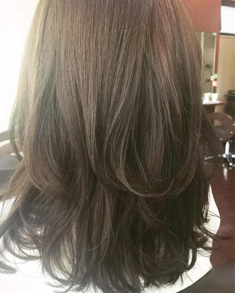 セミロング カラー グレージュ 【メンズパーマ】 橋爪麗人のヘアスタイル
