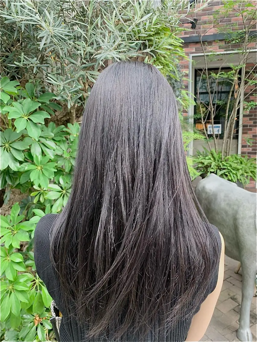ロング 似合わせレイヤー ＆縮毛矯正のヘアスタイル
