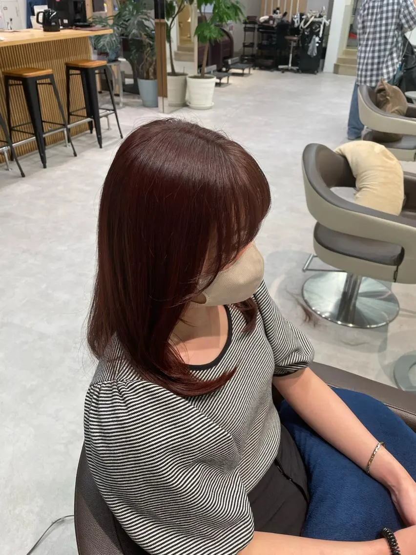 カラー ブラウンカラー ピンクカラー ヘアカラー ピンクカラー🎀/ ミルクティー🍼花音のヘアスタイル