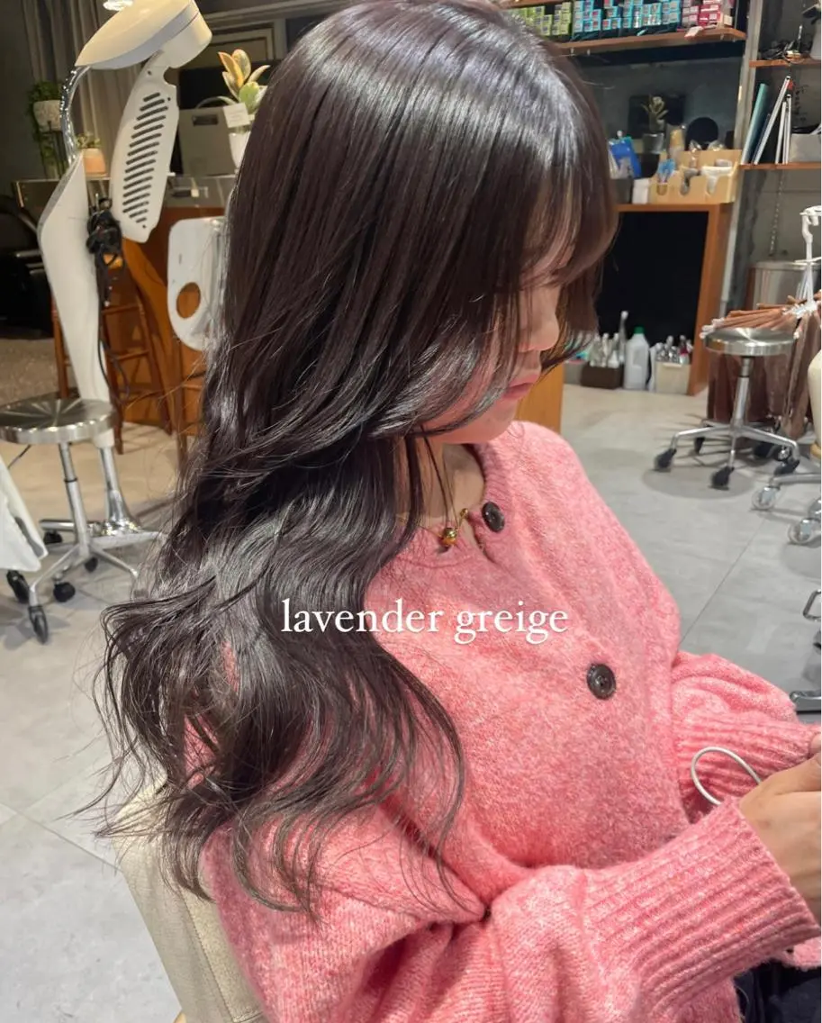 ロング カラー 透明感カラー 似合わせカット/ 青竹真璃亜のヘアスタイル