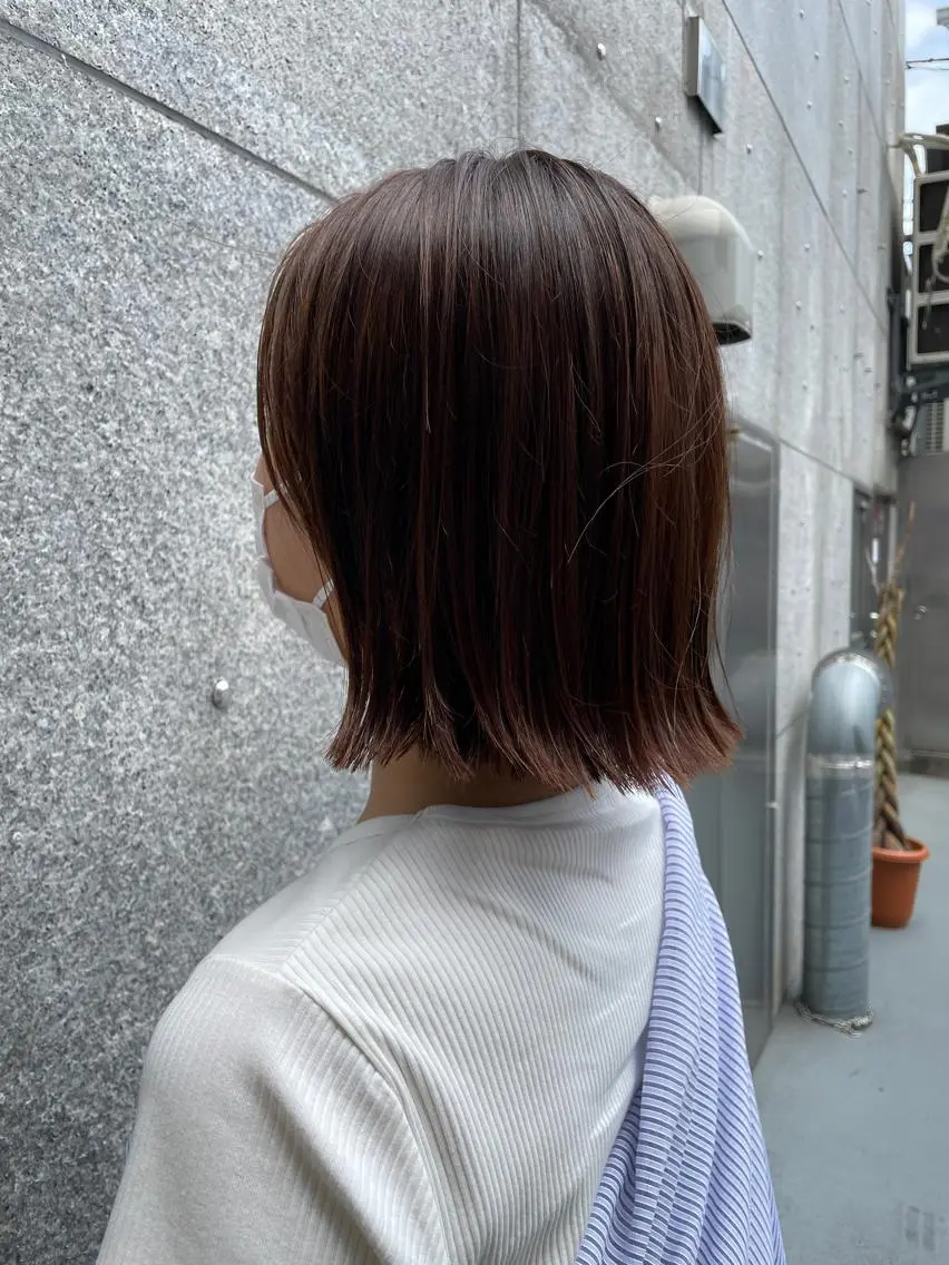 ミディアム ボブ 🌫️縮毛矯正/髪質 改善/ゆずる🌫️のヘアスタイル