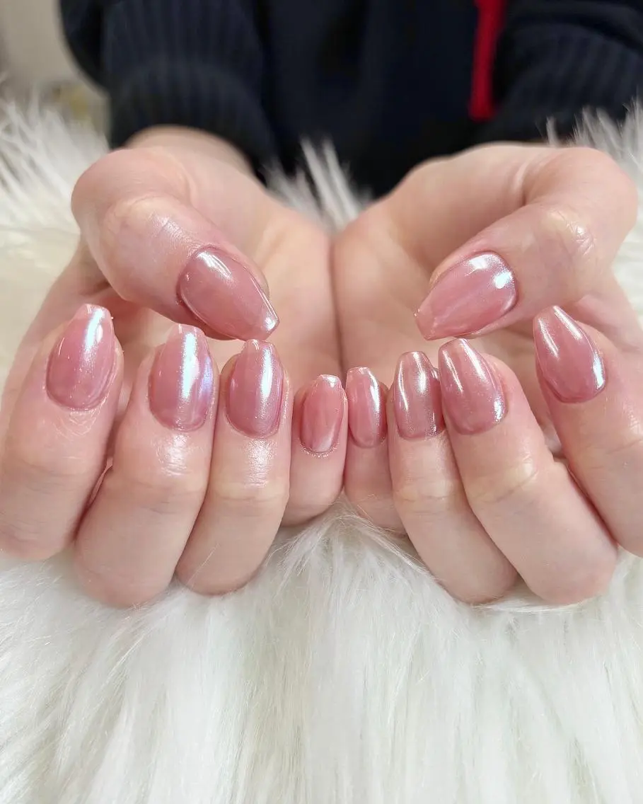 ネイル ミラーネイル ピンク ホワイト ハンドネイル フットネイル nail salon Libertyのネイルデザイン