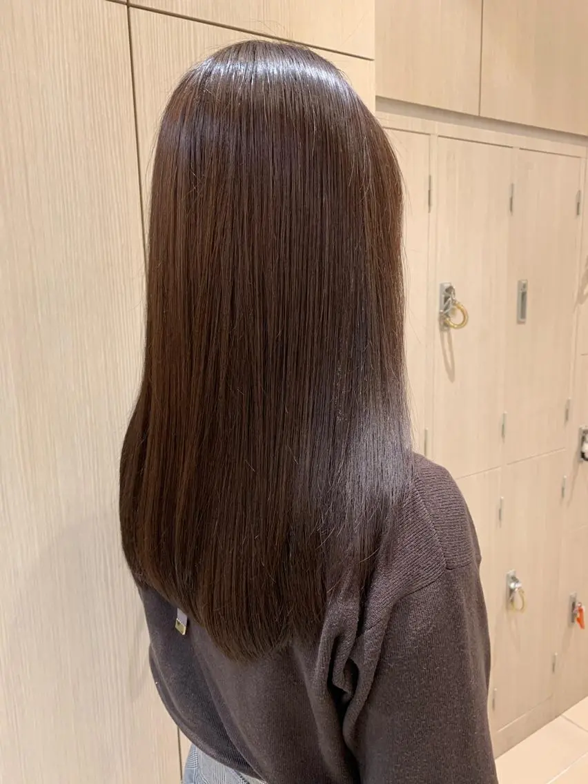 ロング カラー トリートメント 酸熱トリートメント 藤森 希美のヘアスタイル