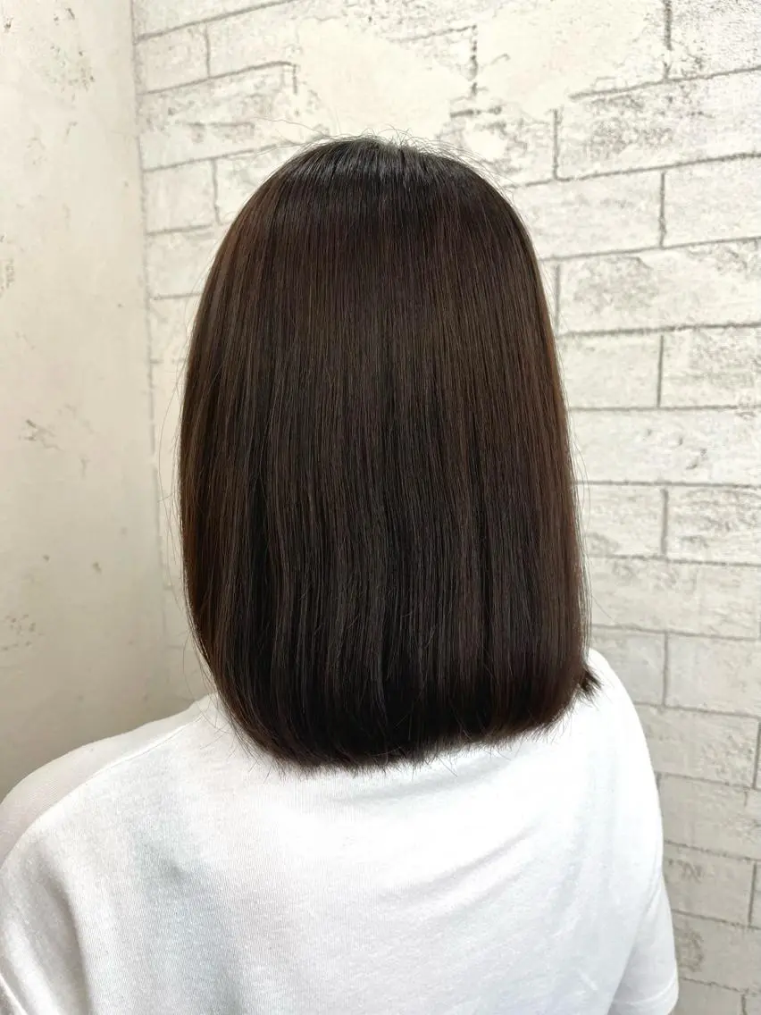 セミロング 🪽髪質改善矯正 🤍MIU🤍のヘアスタイル