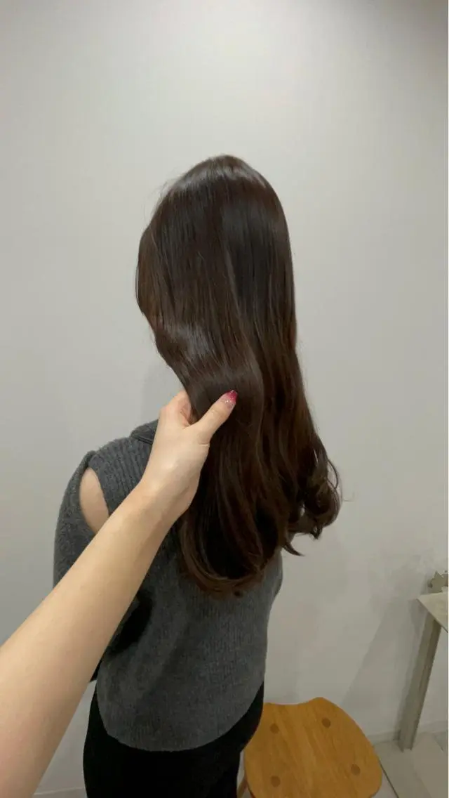 ロング カラー トリートメント カット ヘアカラー トリートメント ニシザカ マナのヘアスタイル