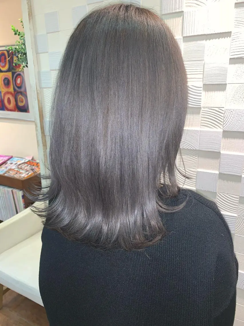 ミディアム カット ヘアカラー 副店長　山本 竜司のヘアスタイル