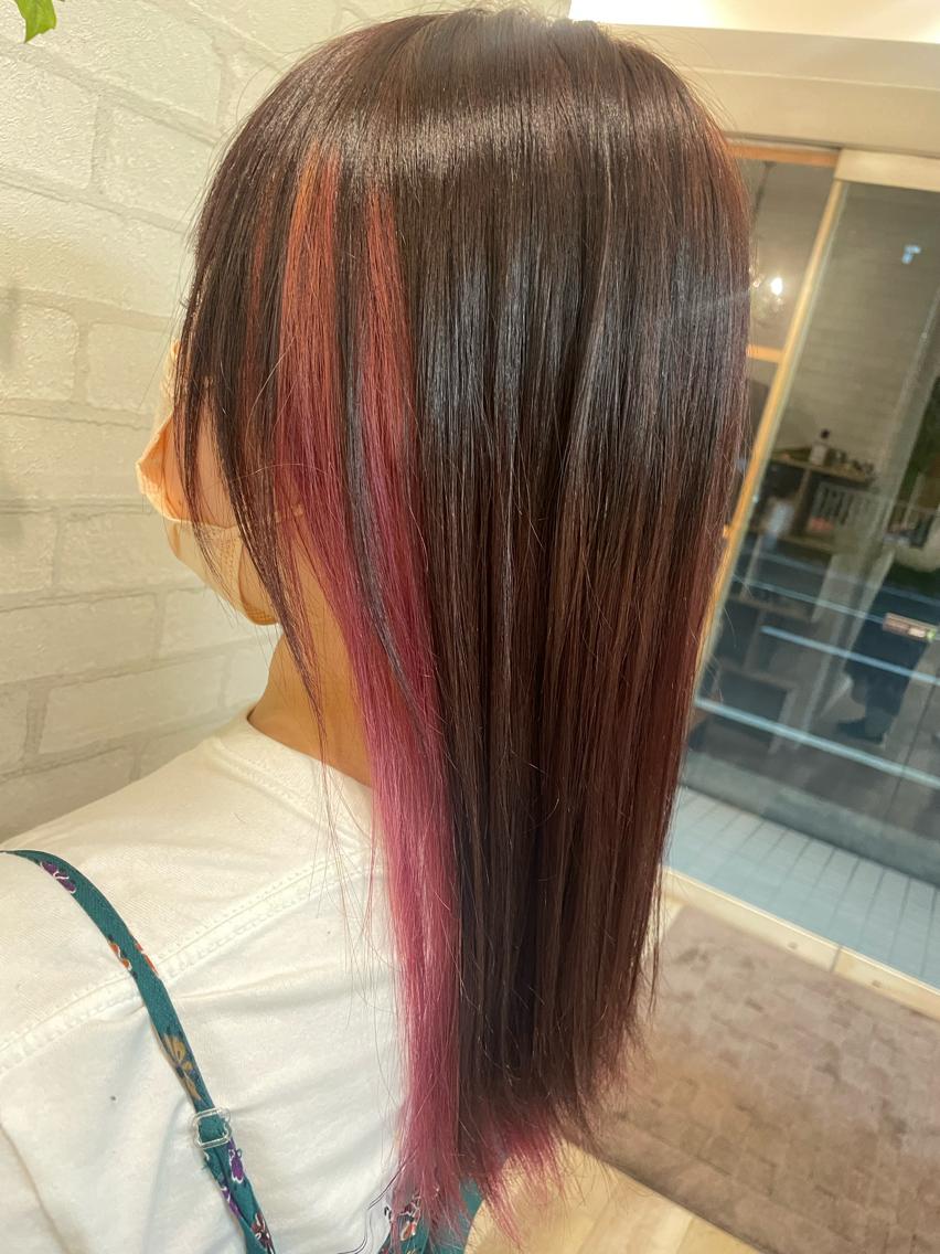ロング カット ヘアカラー トリートメント 🐤 ゆい🐓のヘアスタイル