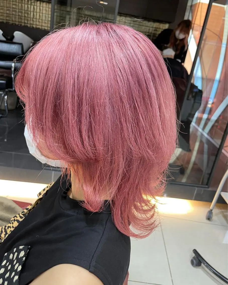 ミディアム カラー カット ヘアカラー トリートメント ✨髪質改善/ハイトー ン/艶髪高山のヘアスタイル