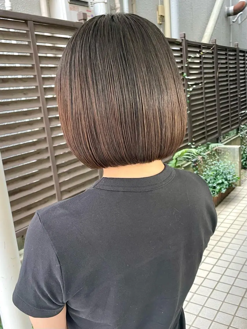 ショート カラー 髪質改善 縮毛矯正/ レイヤー/銀座/本木のヘアスタイル