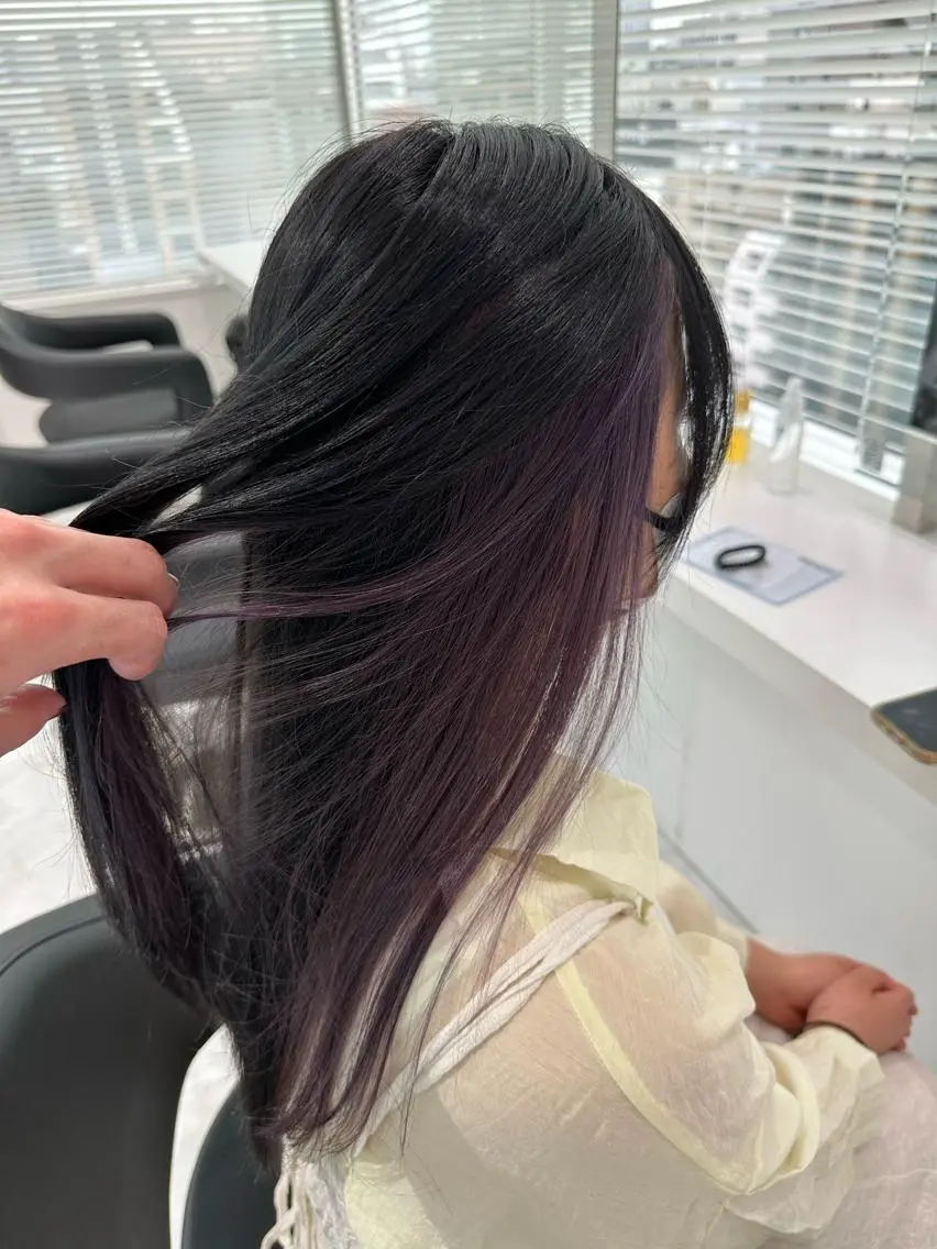 ミディアム カラー ヘアカラー トリートメント ♡上品韓国髪♡ブラ ウン/SAYATOのヘアスタイル