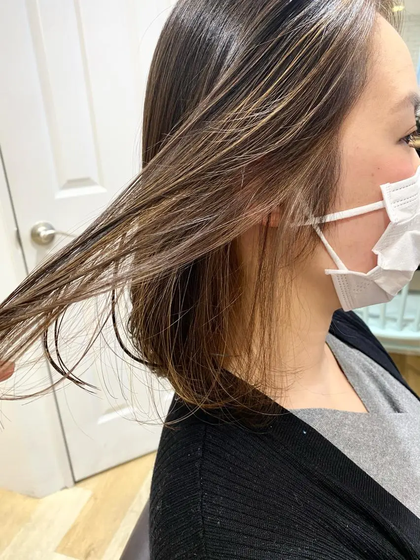 ミディアム パーソナルカラー lapiax阿部のヘアスタイル