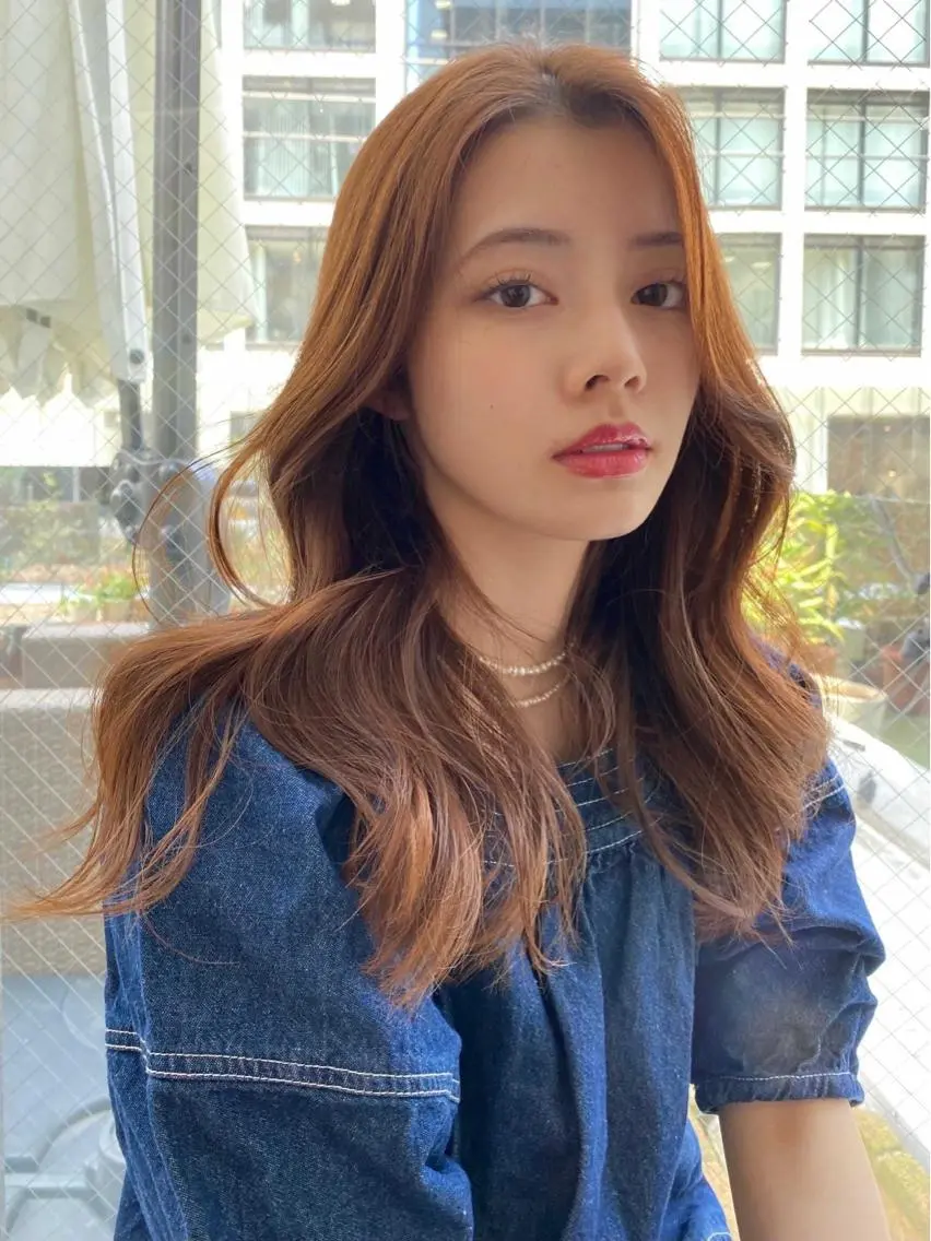ミディアム ヨシンモリ 韓国風ヘア レイヤーカット 原田 大希のヘアスタイル