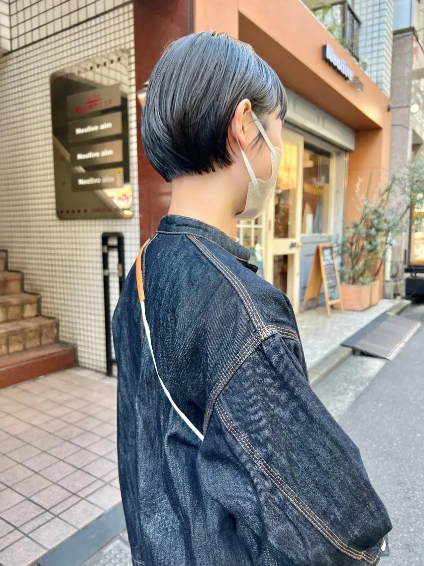 ショート カラー ボブ 伸ばしかけ ショートヘア カット ヘアカラー トリートメント 🌿ショート🌿 パーマ🌿淳平のヘアスタイル