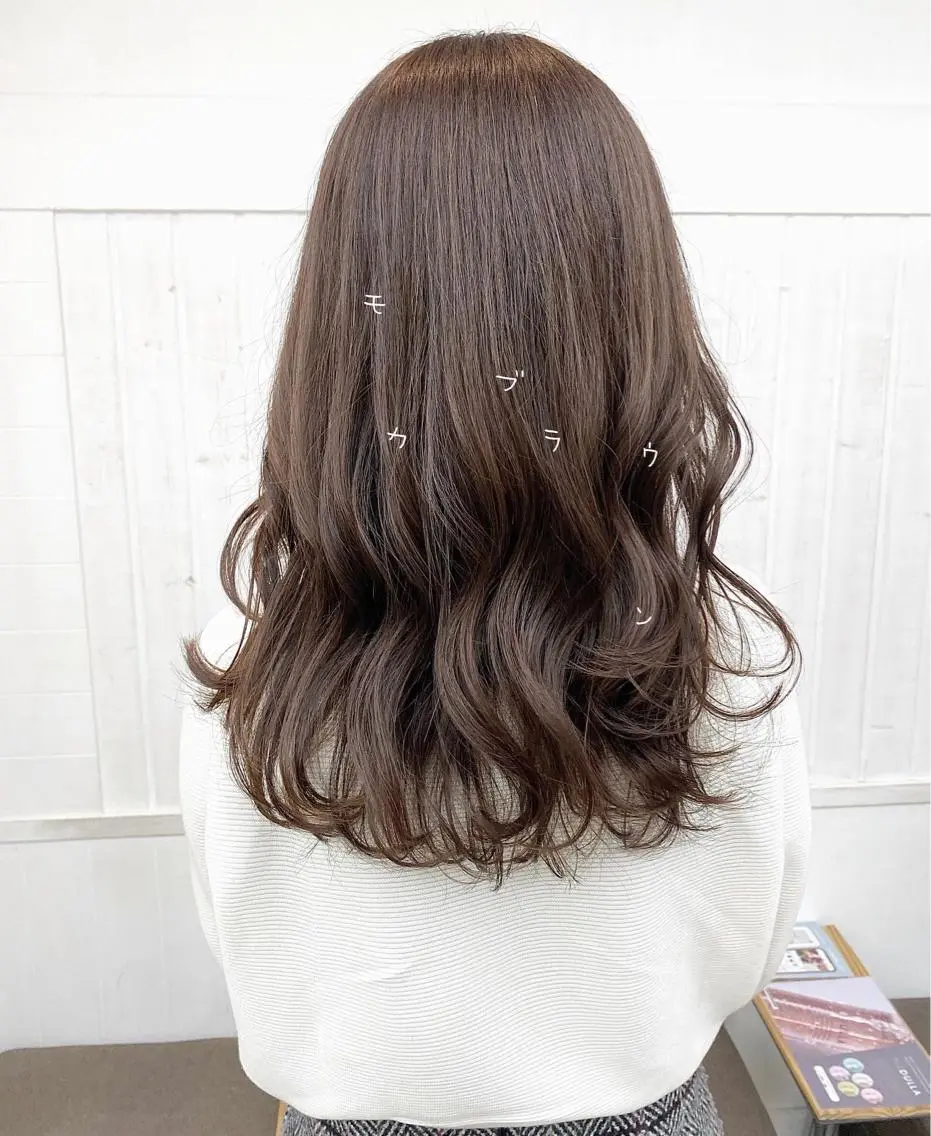 セミロング カット ヘアカラー トリートメント ☀️透明感color KURO☀️のヘアスタイル