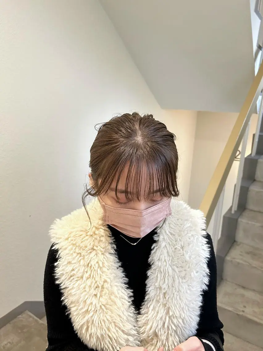 カラー パーマ ヘアアレンジ メンズ キッズ ネイル マツエク・マツパ アイブロウ ベージュカラー オリーブベージュ 眉カラー 薄暮 マツイ　レンのヘアスタイル