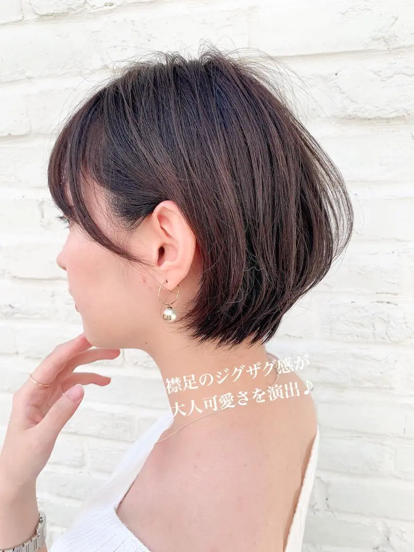 ショート カラー ショートヘア 大人かわいい💍🤍 ボブ/ショートボブのヘアスタイル
