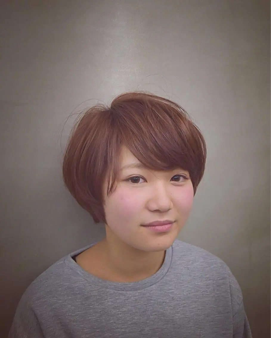 ショート カラー ハイライトカラー ハイライト 磯部 巧 bob/ショートのヘアスタイル