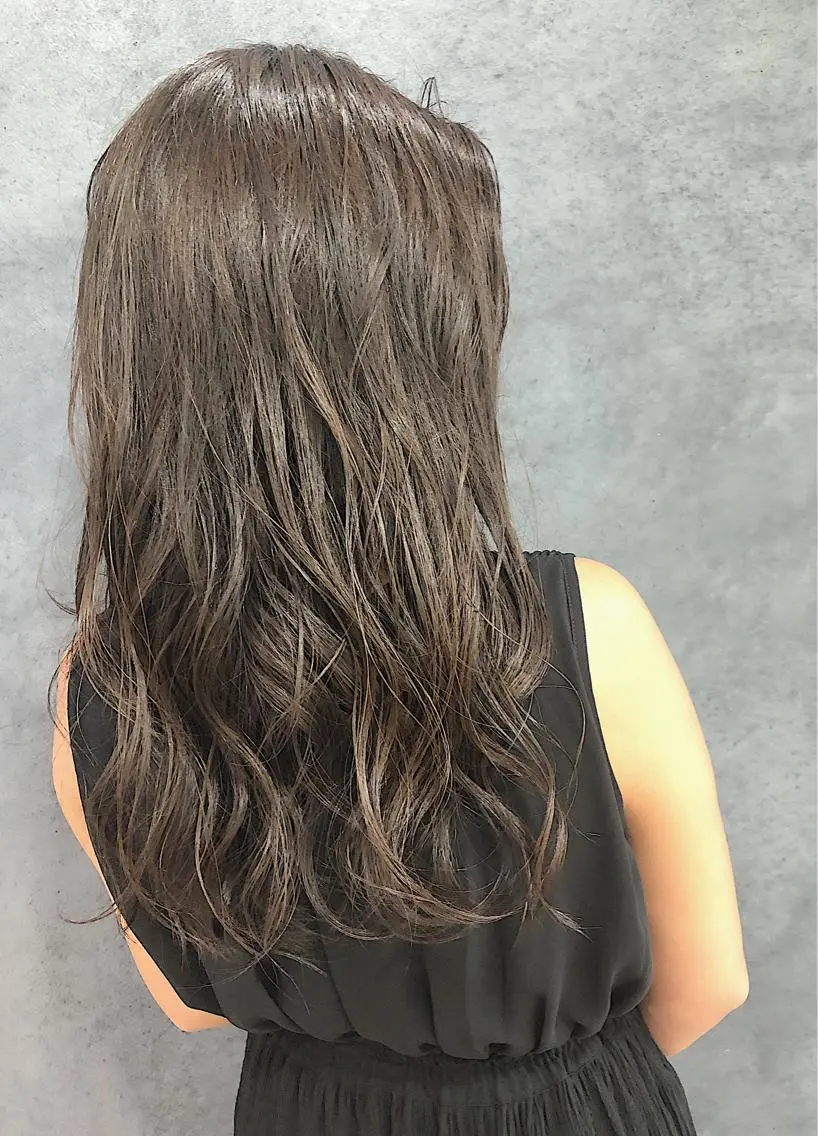 ロング カラー ヘアアレンジ メンズ キッズ ネイル マツエク・マツパ 透明感カラー🤎 ゆりのヘアスタイル