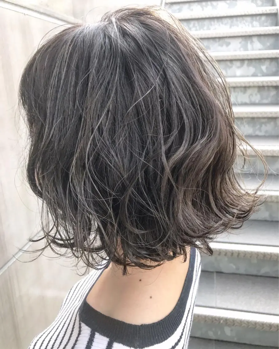 ショート カラー バレイヤージュ ブリーチ デザインカラー ハイライトカラー ハイライト 【渋谷で人気】艶髪× 髪質改善/ツヤカラーのヘアスタイル