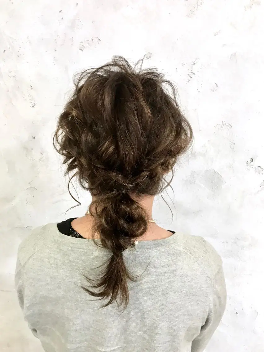 ミディアム ヘアセット 新井 広樹のヘアスタイル