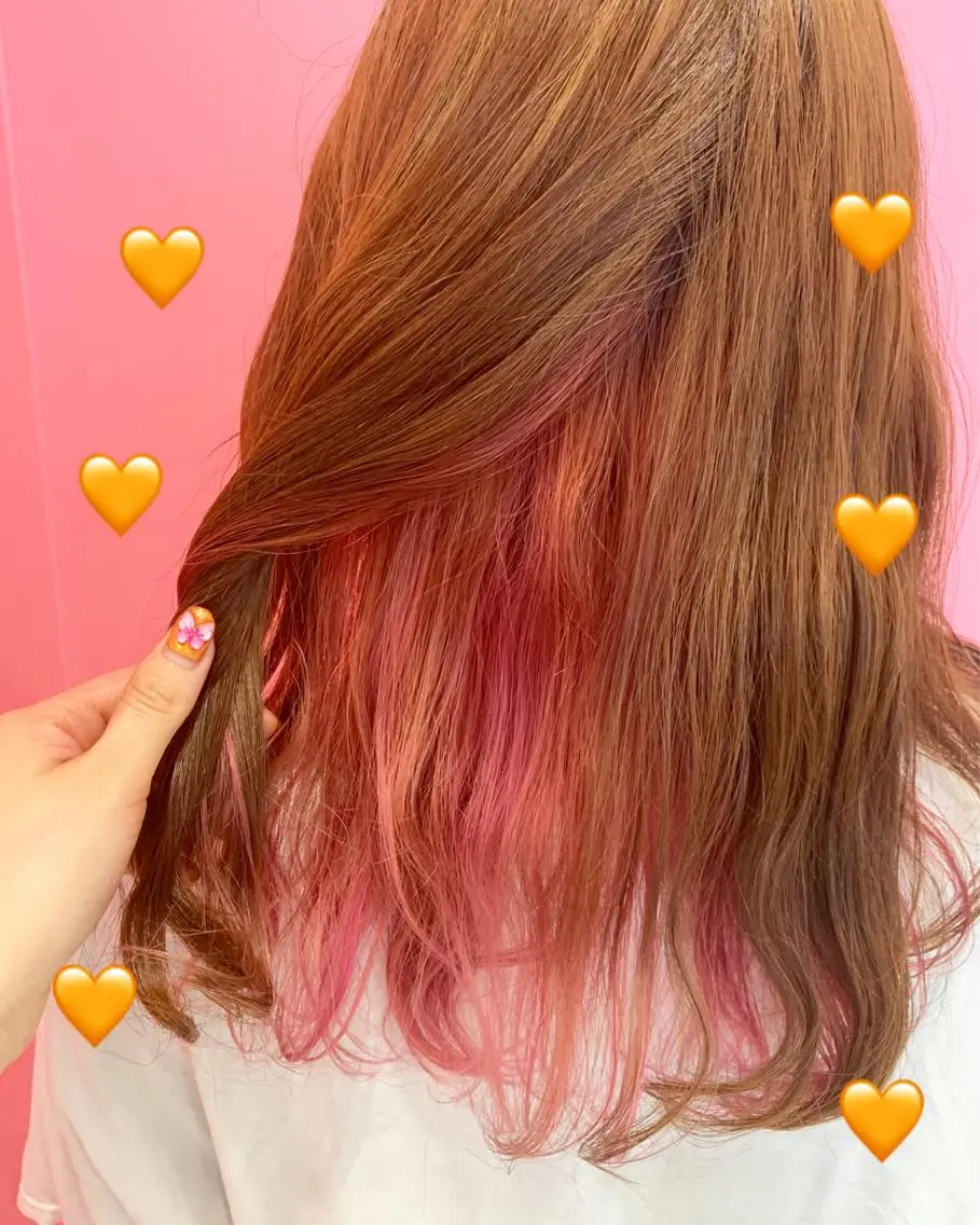 ミディアム カラー ブリーチ ダブルカラー グラデーションカラー グレージュ インナーカラー 新宿駅近♡個室 ♡関口三都季🌜のヘアスタイル