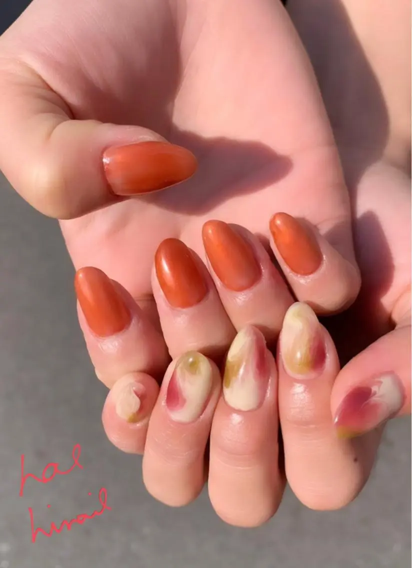 ネイル ニュアンスネイル はるひな ねいるのネイルデザイン