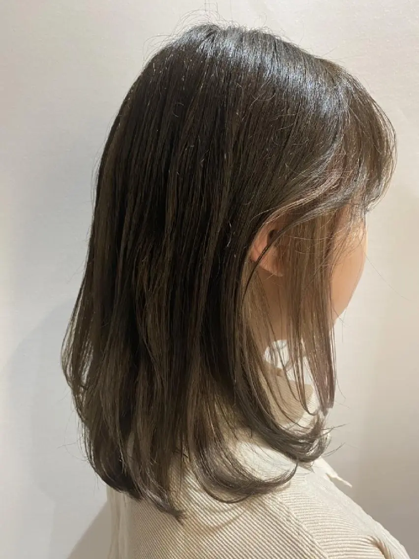 カラー ミディアム インナーカラー ヘアカラー トリートメント ブリーチ/ヘアケア/ 艶髪/イギチハルのヘアスタイル