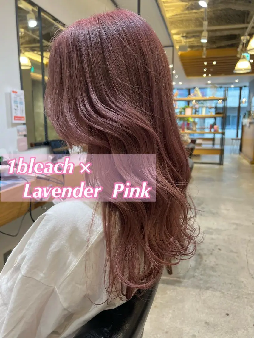 セミロング カラー ピンクカラー パープルカラー Kana 🍋 ハイトーン【高円寺】のヘアスタイル