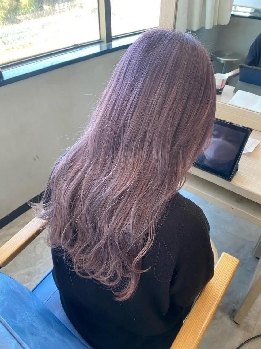 ロング カラー ヘアカラー トリートメント マンツーマン施術🌷 透明感/HIKARIのヘアスタイル