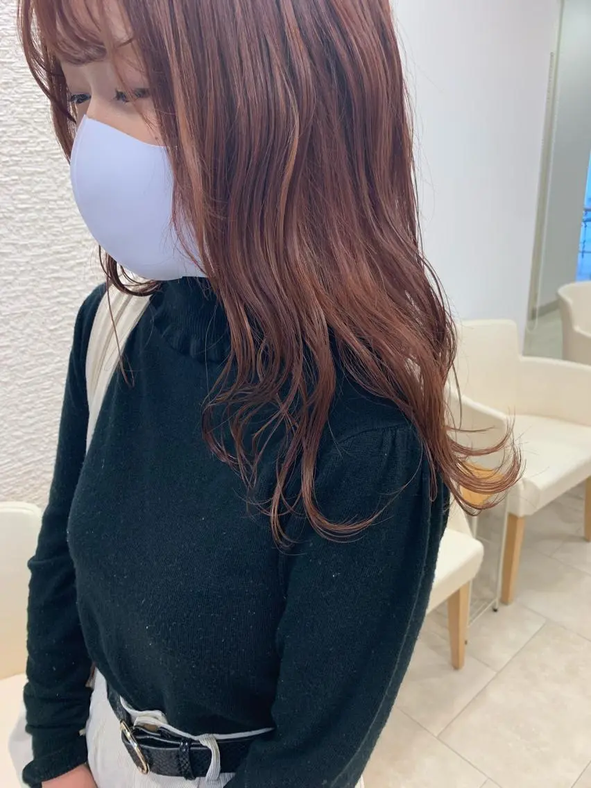 ロング カラー 暖色/ブリーチカラー 🎀 M i k uのヘアスタイル