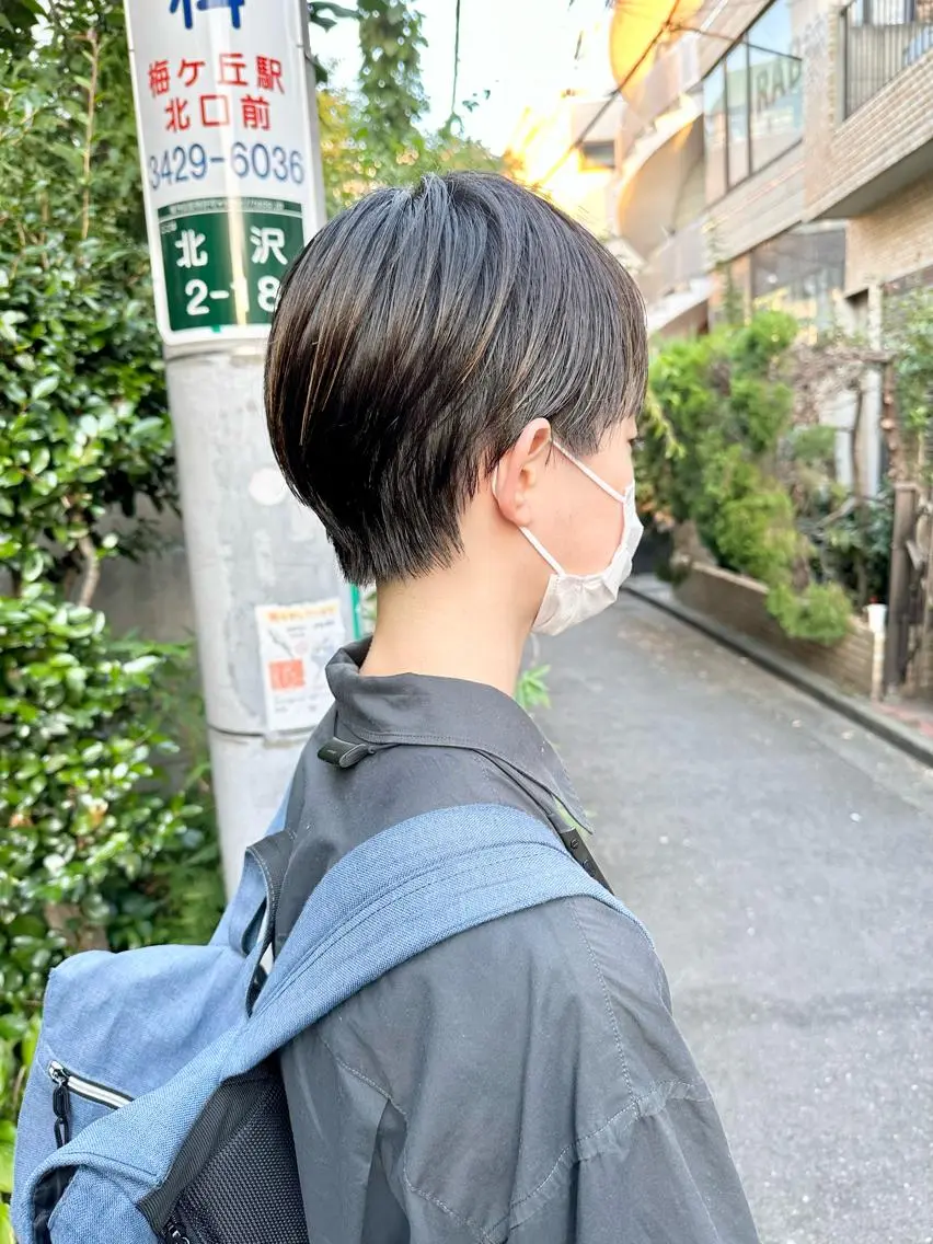 ショート ショートボブ 丸みショート ボブ くびれヘア ショートヘア カット ヘアカラー トリートメント ショート/ボブ /髪質改善/内山翔太のヘアスタイル