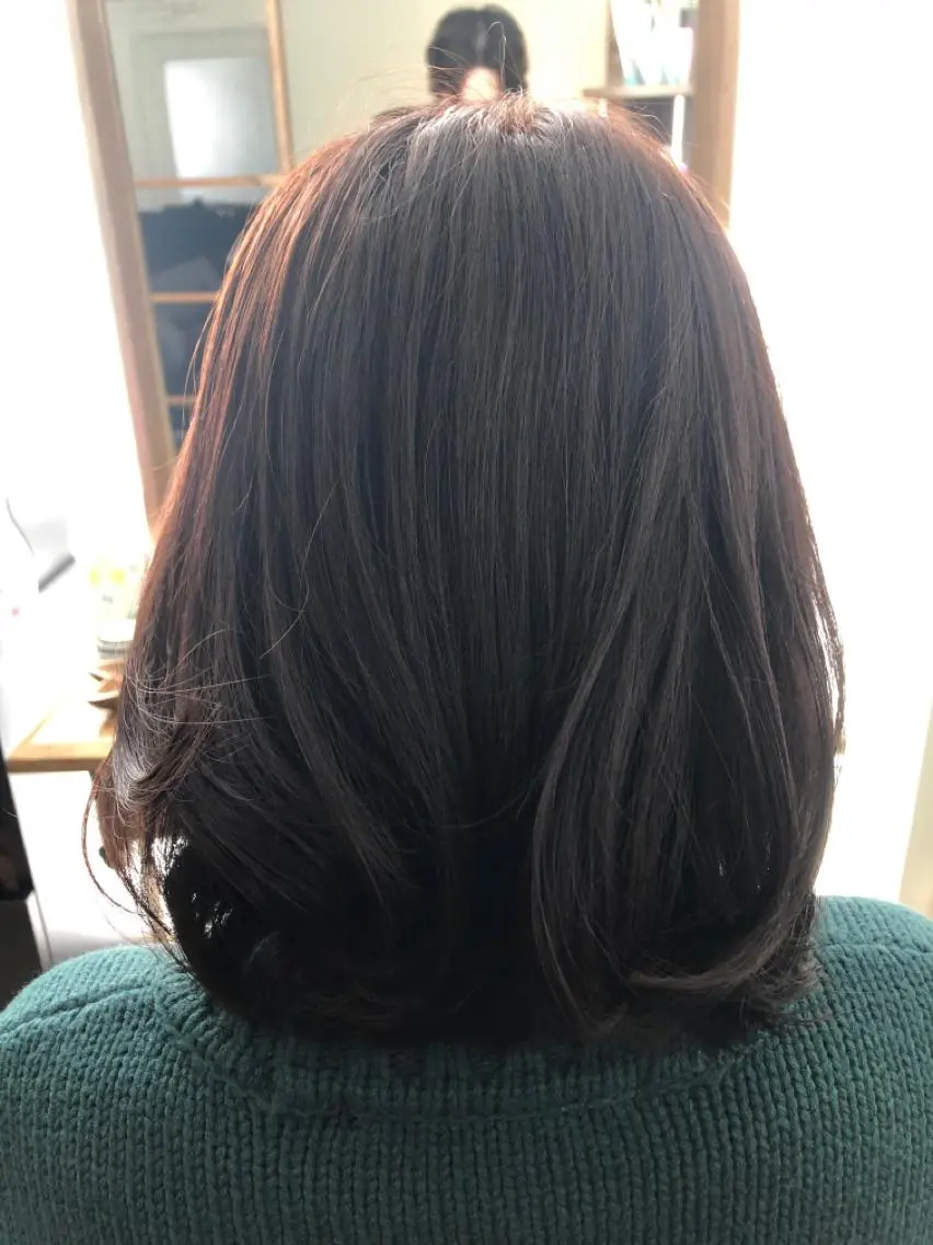 ミディアム 東梅田徒歩5分☆髪質 改善☆笹次ユウタのヘアスタイル