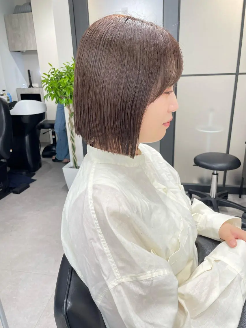 ショート カラー カット ヘアカラー トリートメント 髪質改善will hairdesignのヘアスタイル