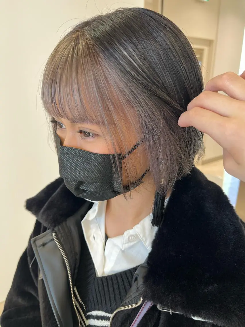 ミディアム カラー 暖色/ブリーチカラー 🎀 M i k uのヘアスタイル