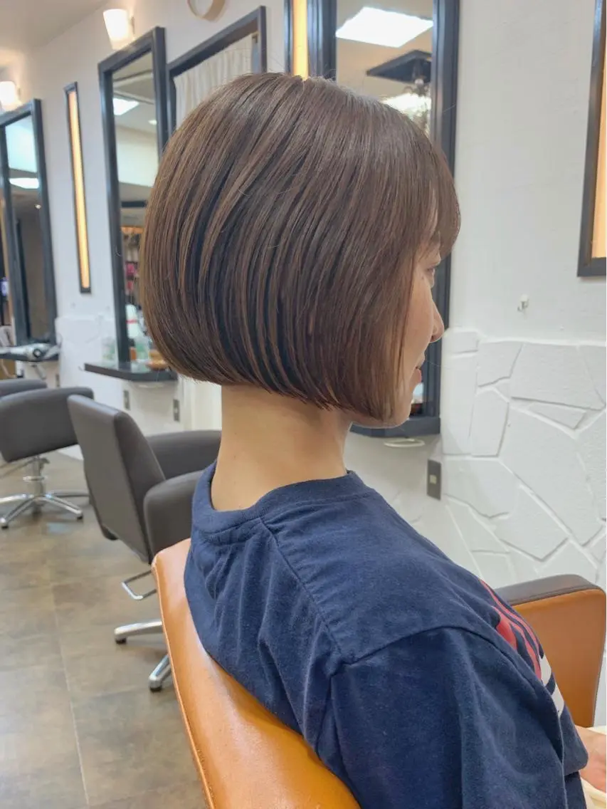 ショート カラー ベージュカラー カット ヘアカラー トリートメント 矢野 晃平のヘアスタイル
