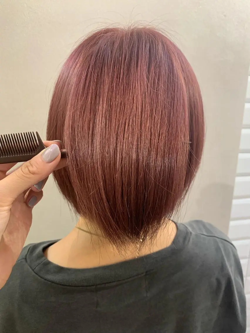 ショート カラー ブリーチ カット ヘアカラー トリートメント hubhair レイヤー/透明感のヘアスタイル