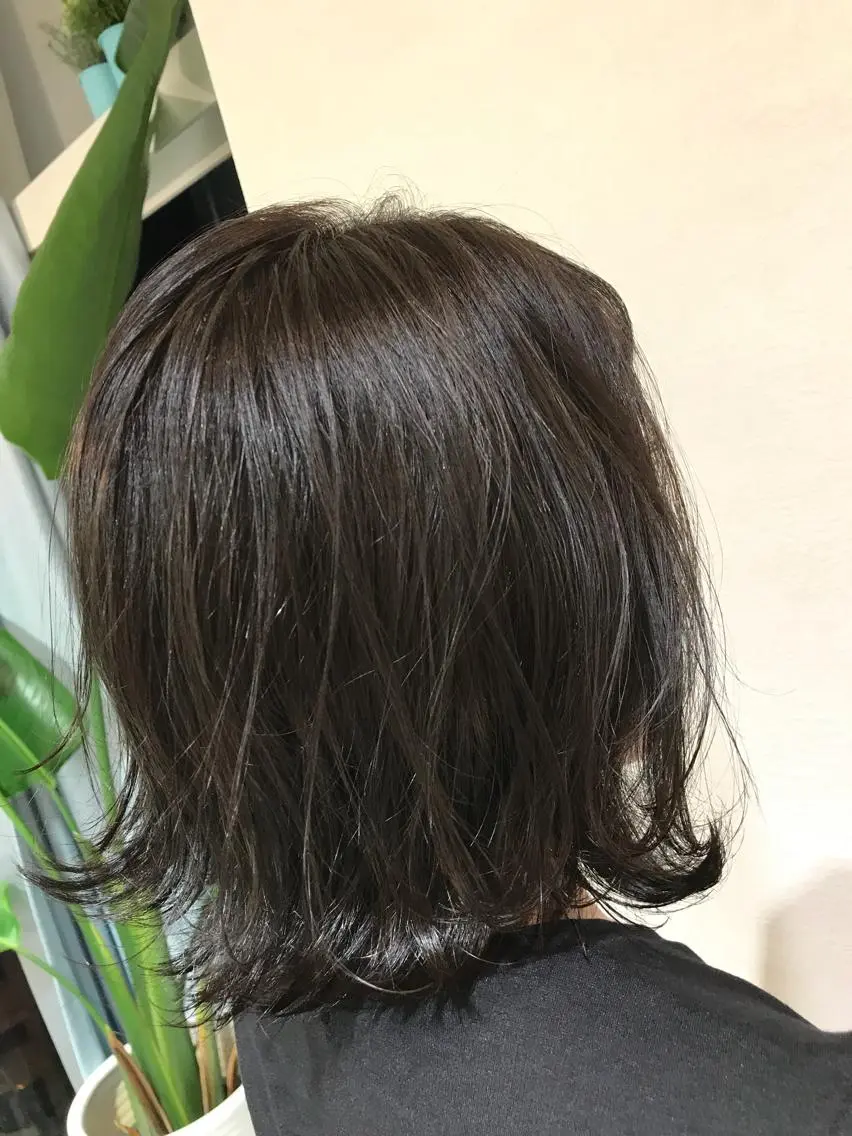 ミディアム カラー パーマ キッズ マツエク・マツパ カット トリートメント ヘアセット レイヤー＆カラー 人気美容師倉崎涼のヘアスタイル